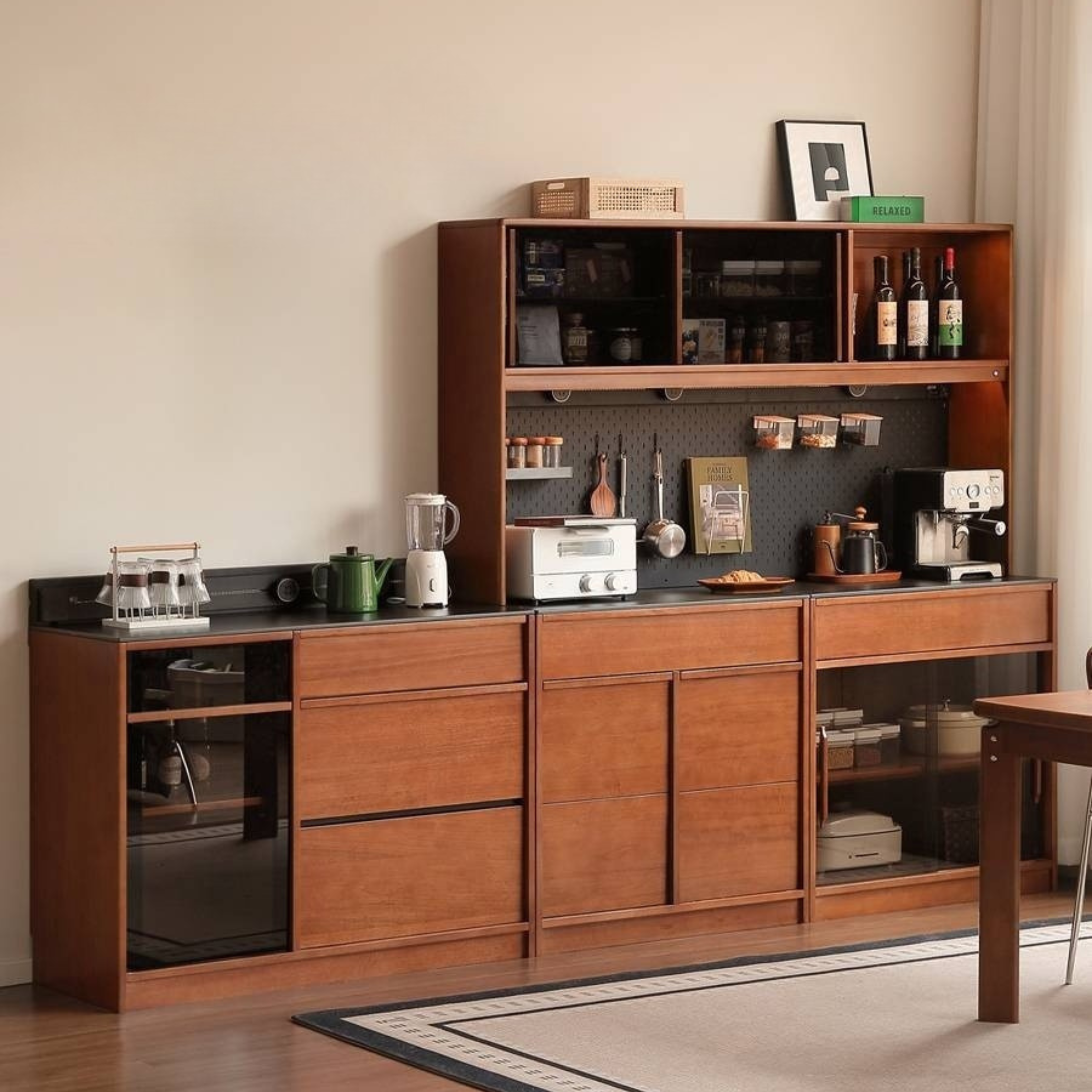 Poplar Solid Wood Medieval Sideboards.