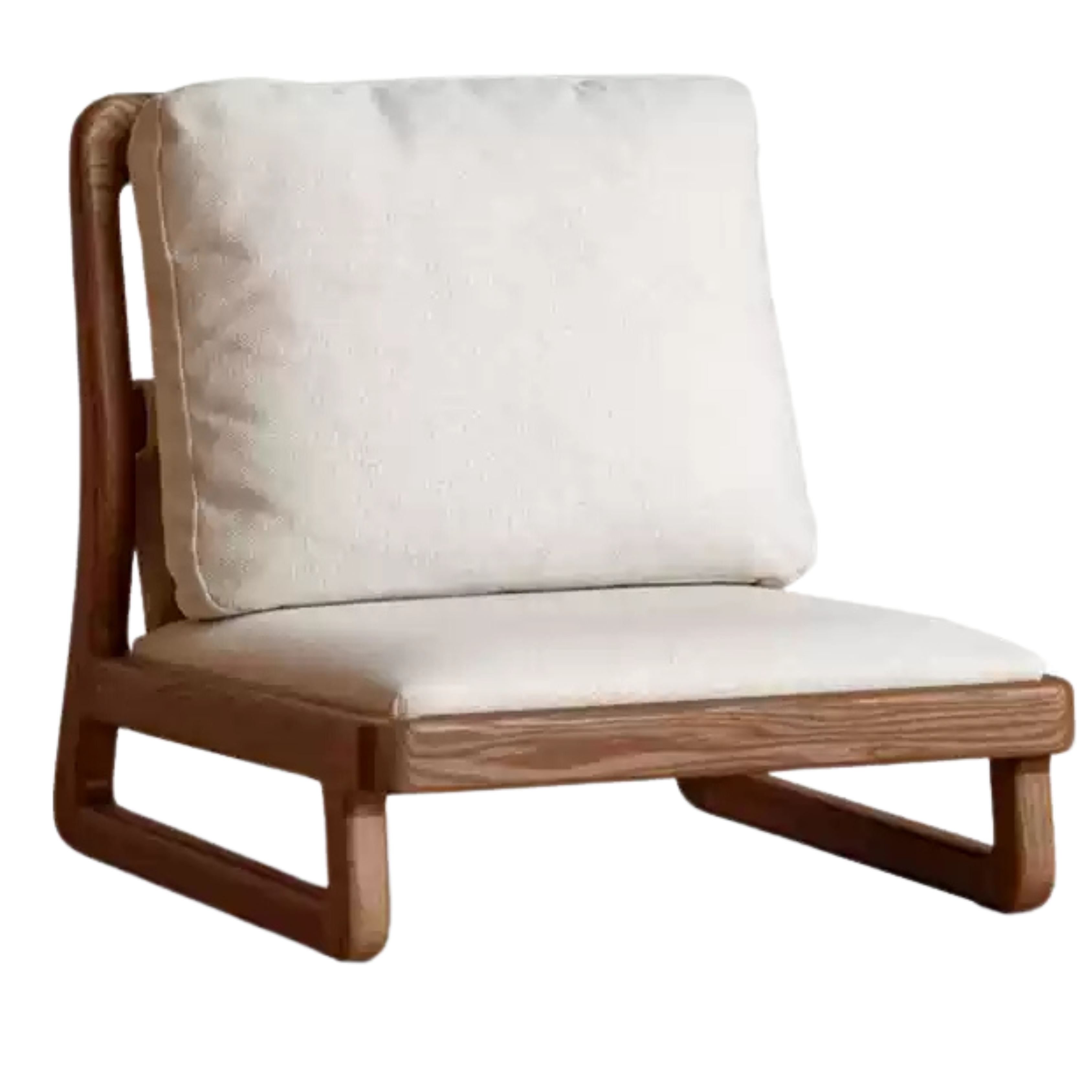 Oak Solid Wood Tatami Tea Chair Low Back