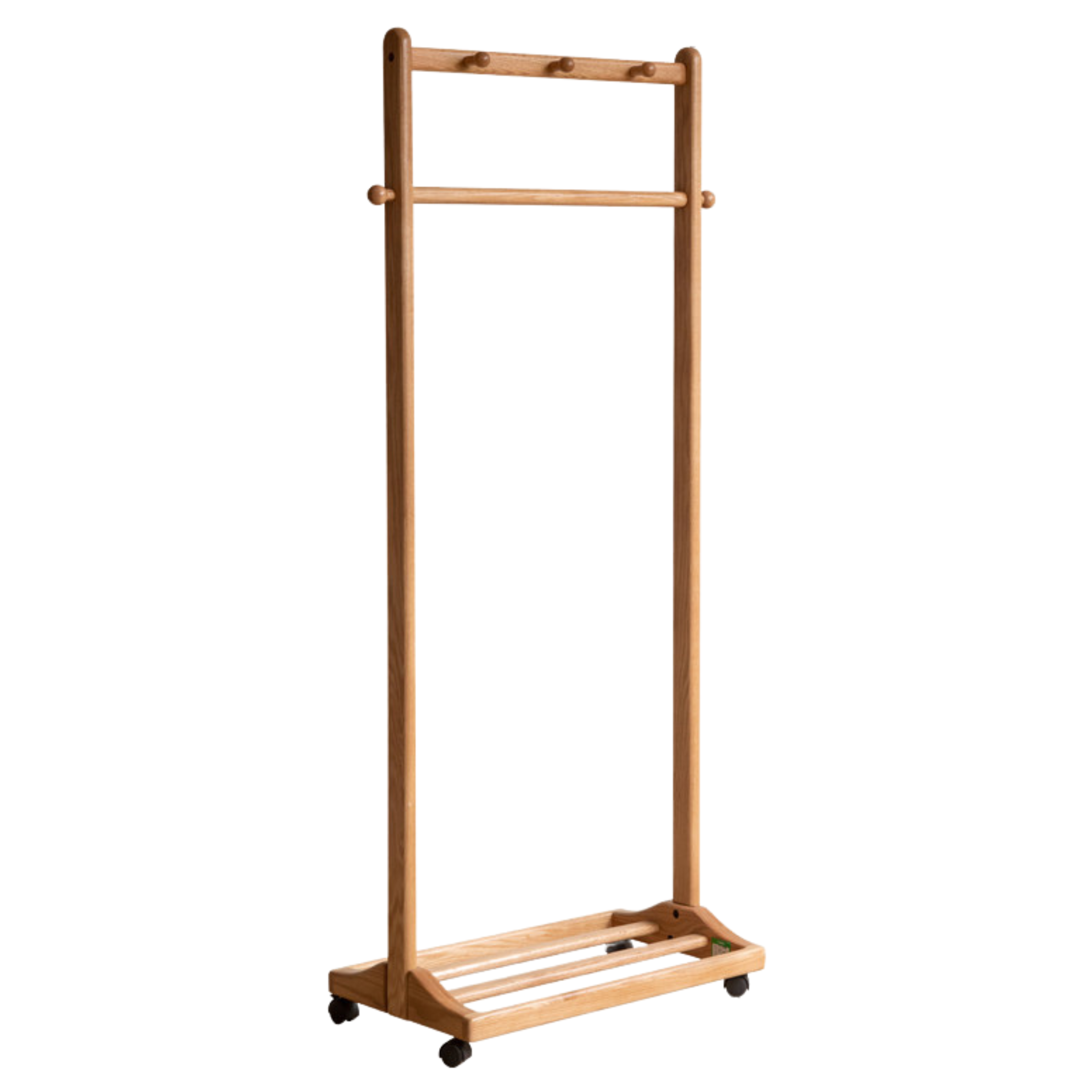 Oak, Birch, Solid Rubberwood Movable Hanger