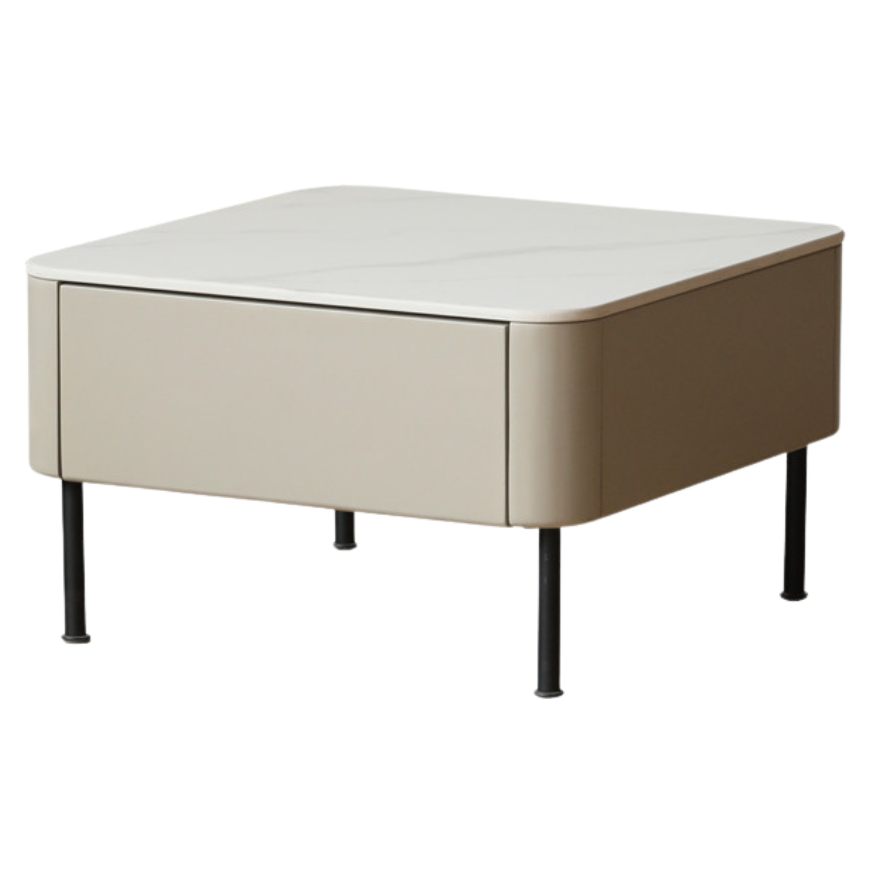 Poplar Solid Wood Rock Board Coffee Table Luxury