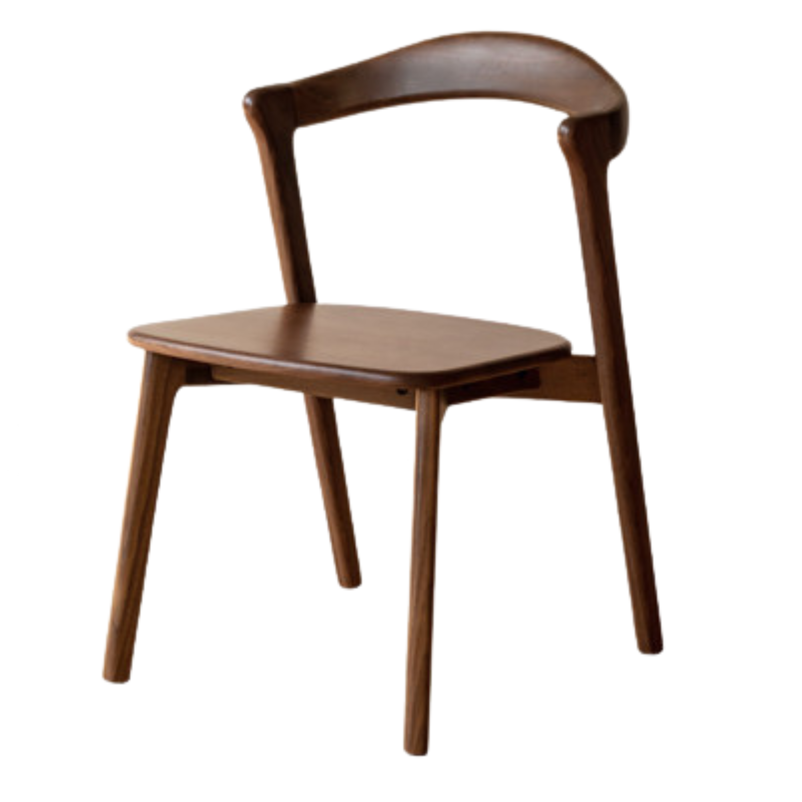 Black Walnut, Ash Solid Wood Dining Chair