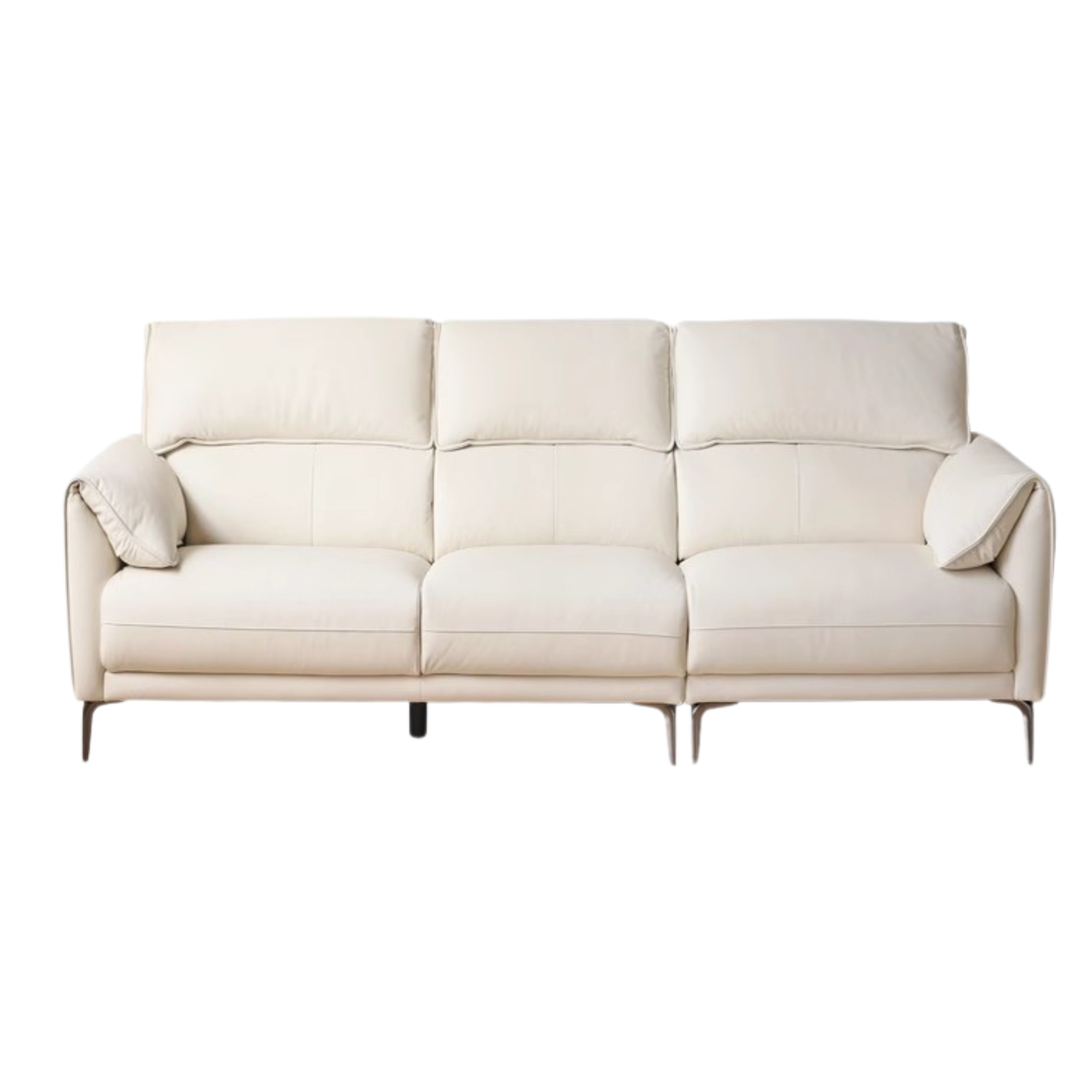 First Layer Cowhide Leather Goose Down Sofa.