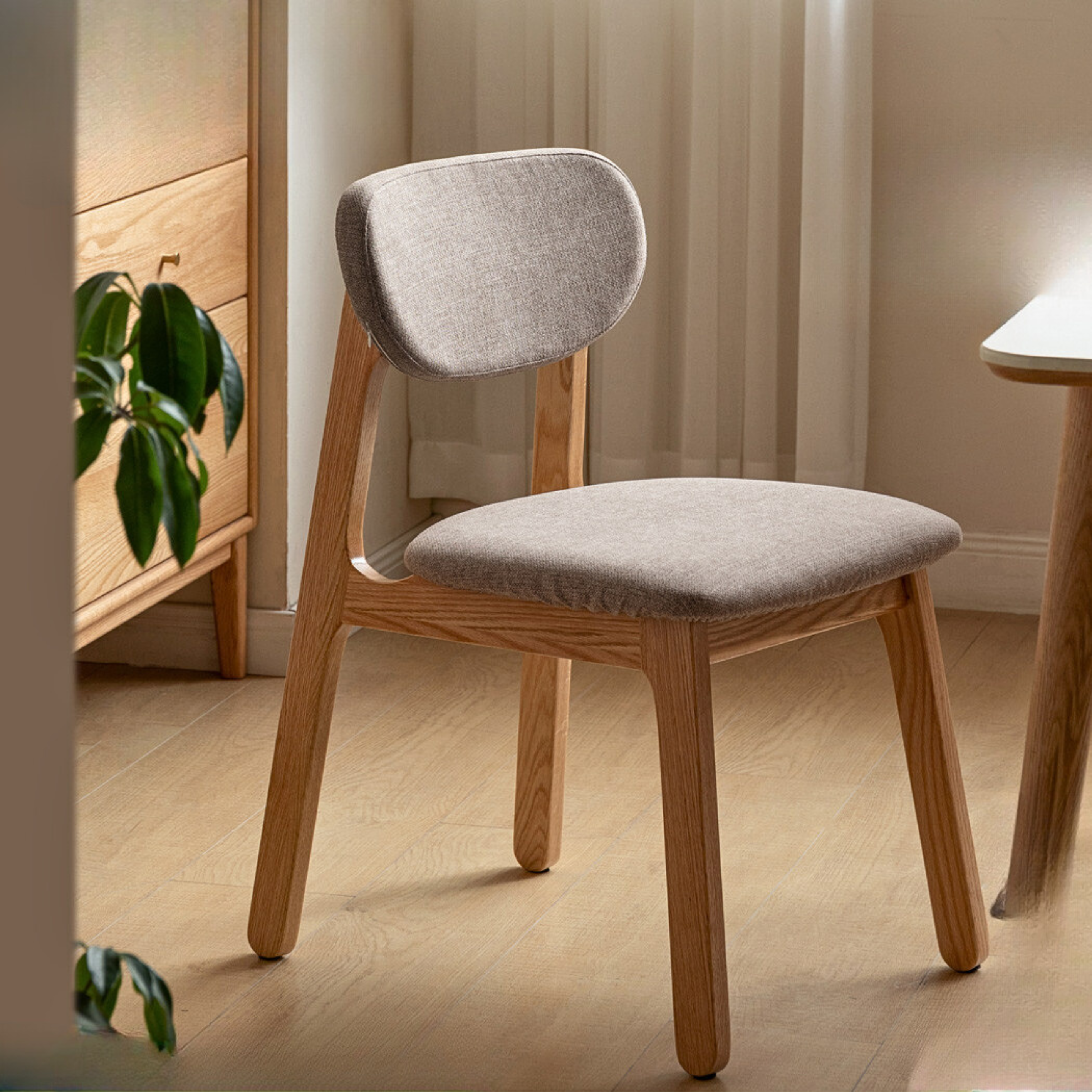 Black Walnut, Ash, Oak Solid Wood Dining Chair 4 Pcs Set