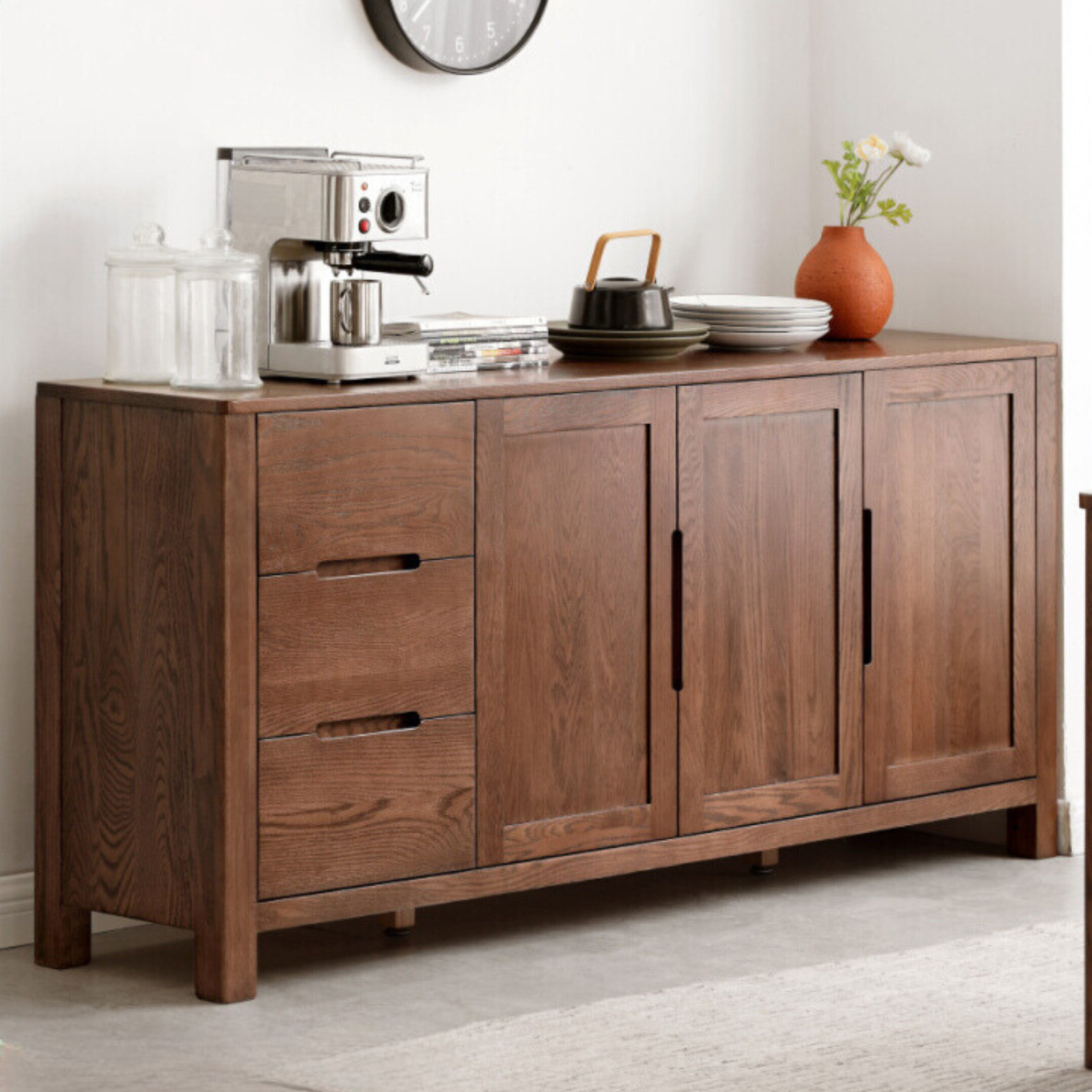 Oak Solid Wood Nordic Sideboard