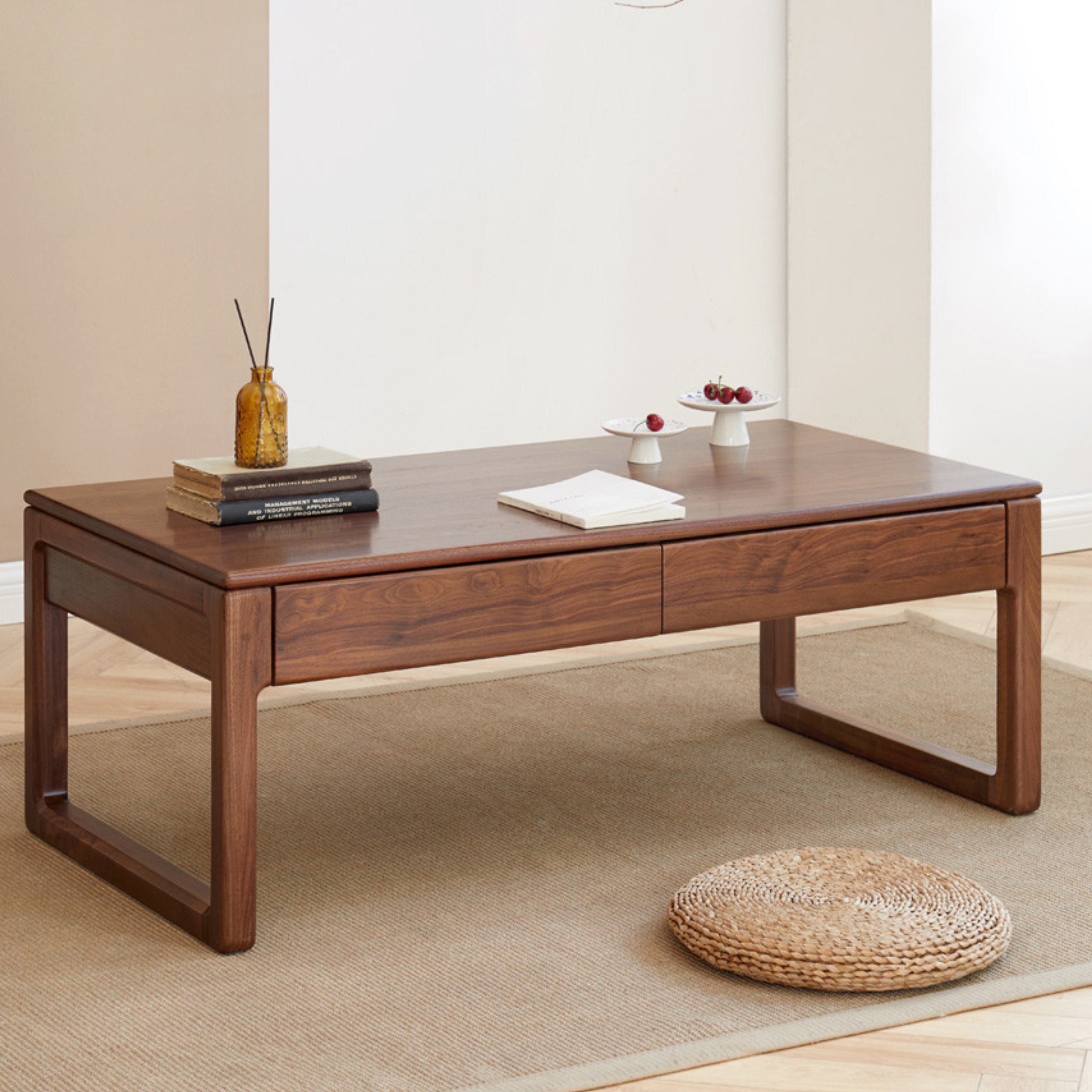 Ash, Black Walnut, Oak Solid Wood Coffee Table