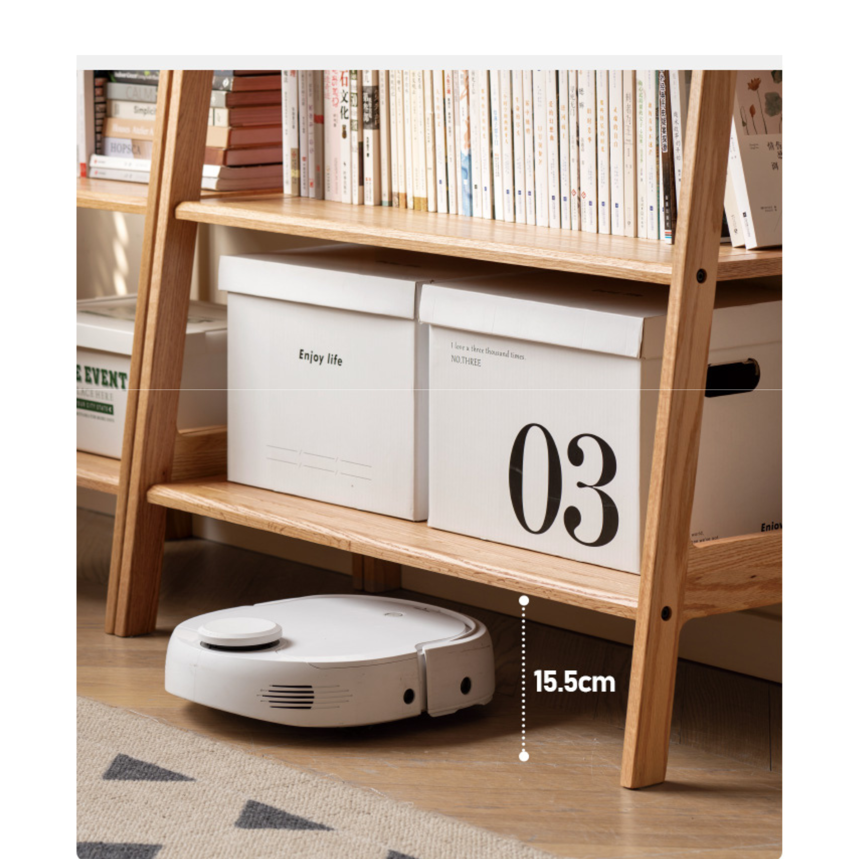 Oak Solid Wood Multi Layer Shelf, Bookshelves, Flower Racks