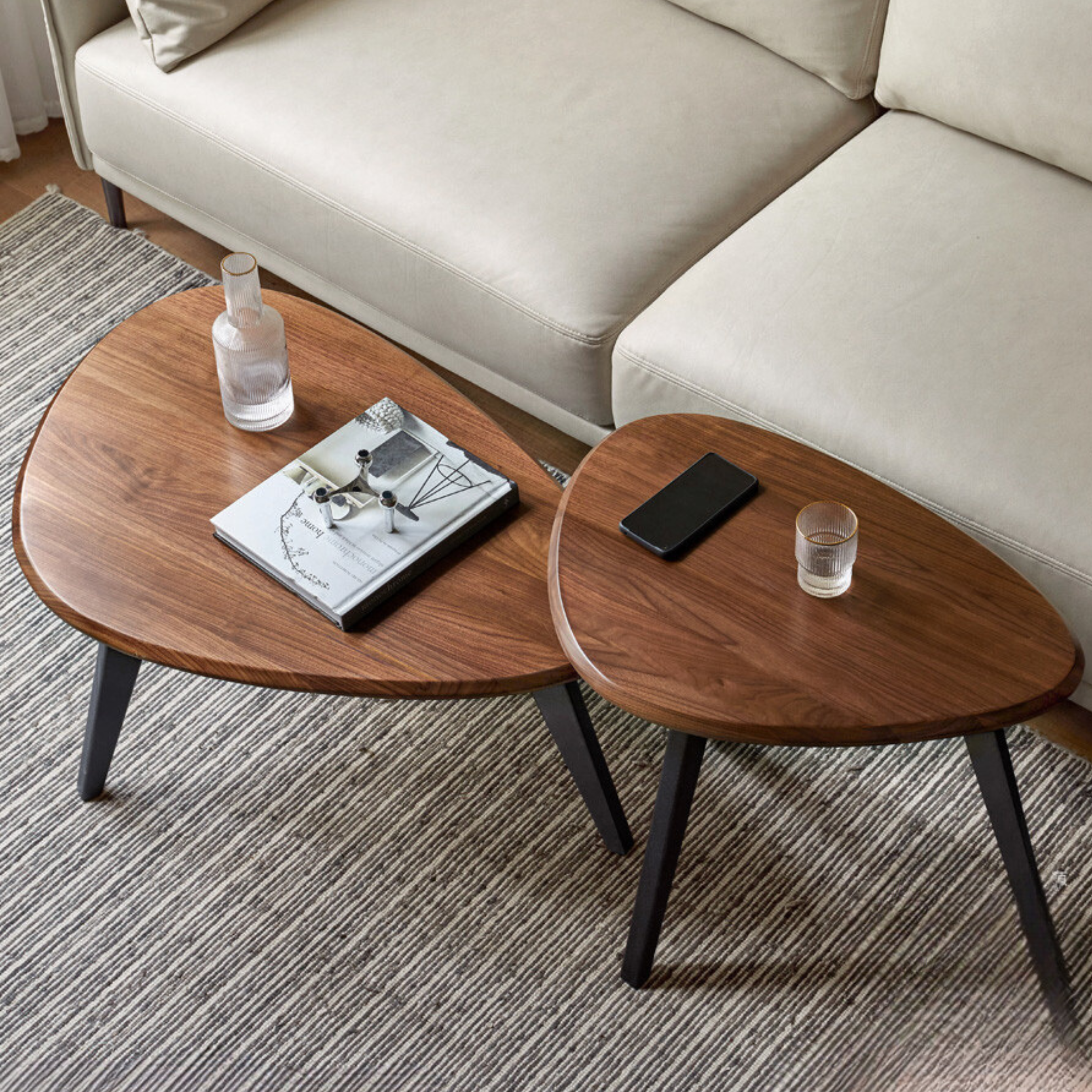 Black Walnut Solid Wood Coffee Table