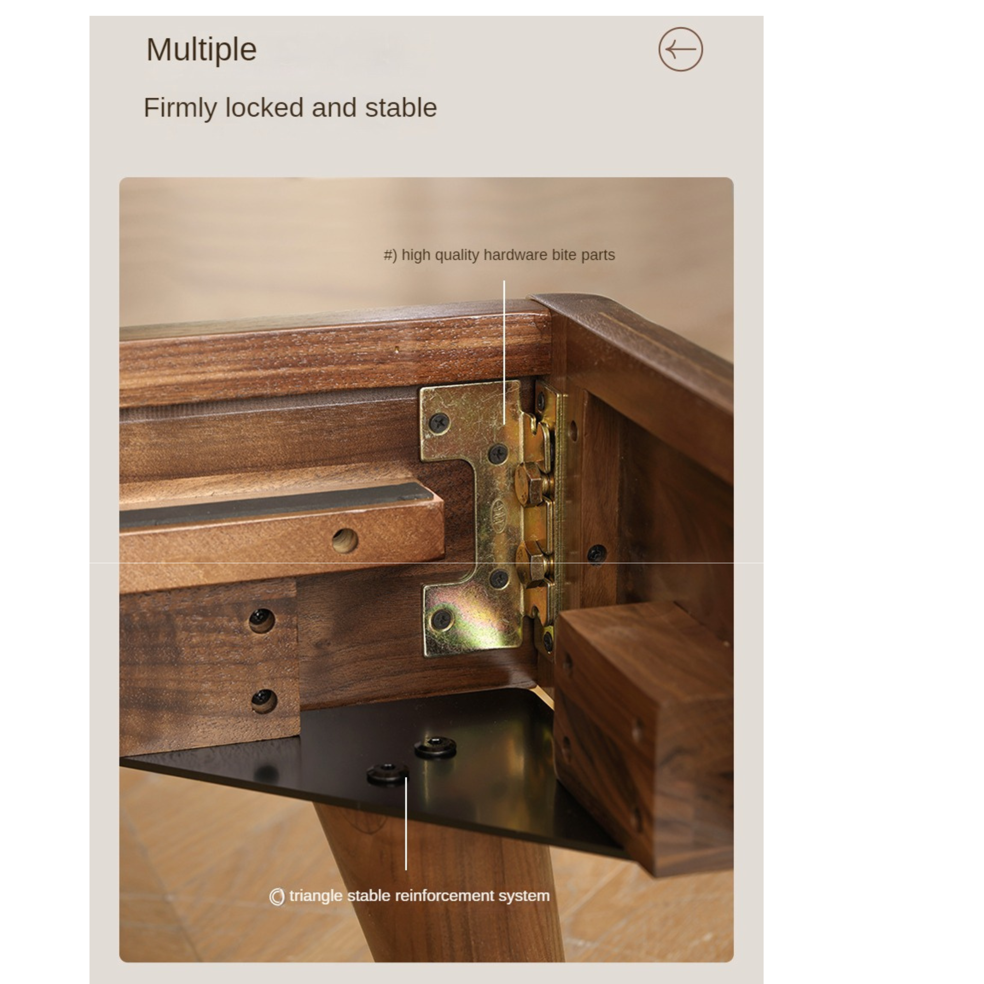 Black Walnut, Sandalwood Solid Wood Leather,Technology Cloth Bed