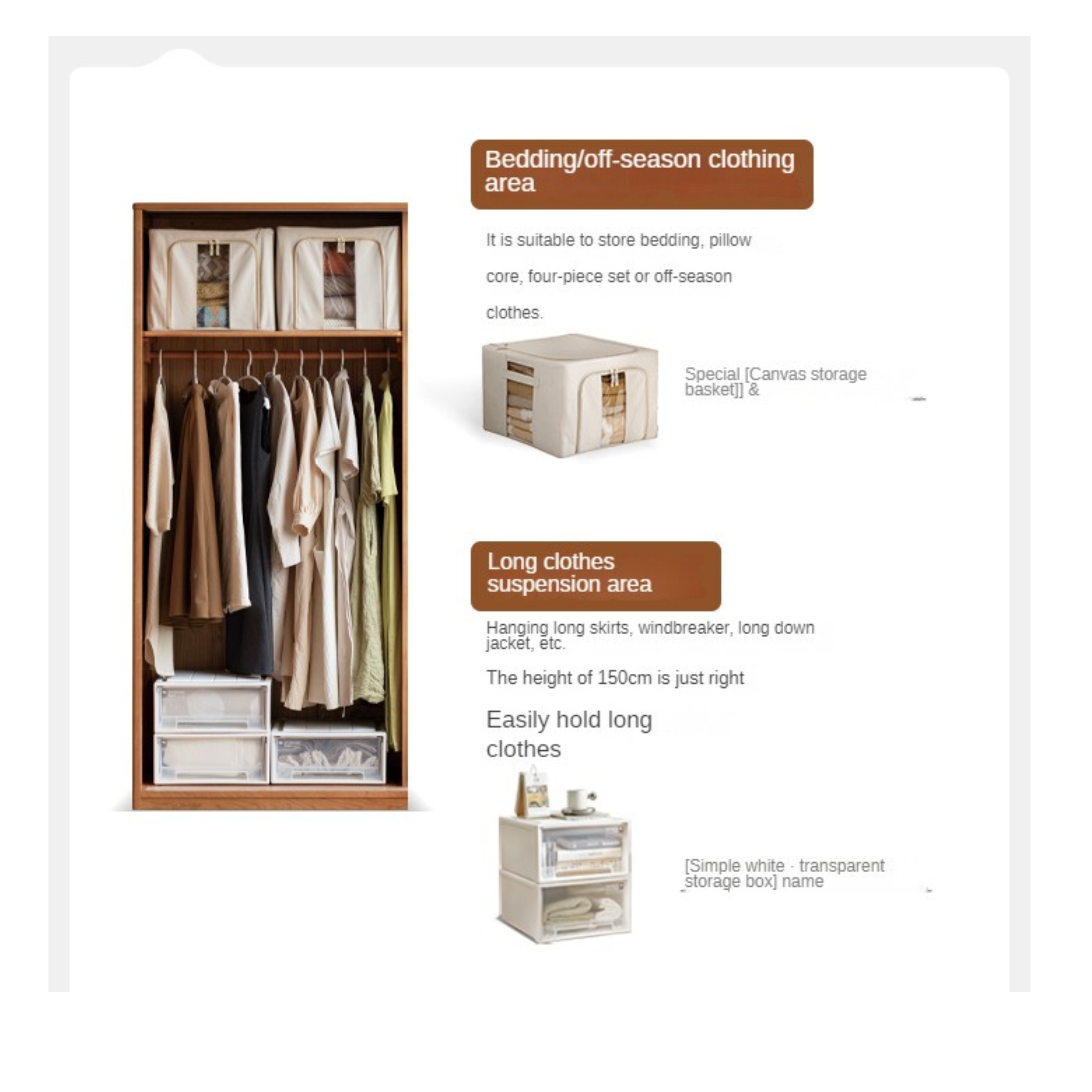 Cherry Wood Sliding Door Wardrobe.