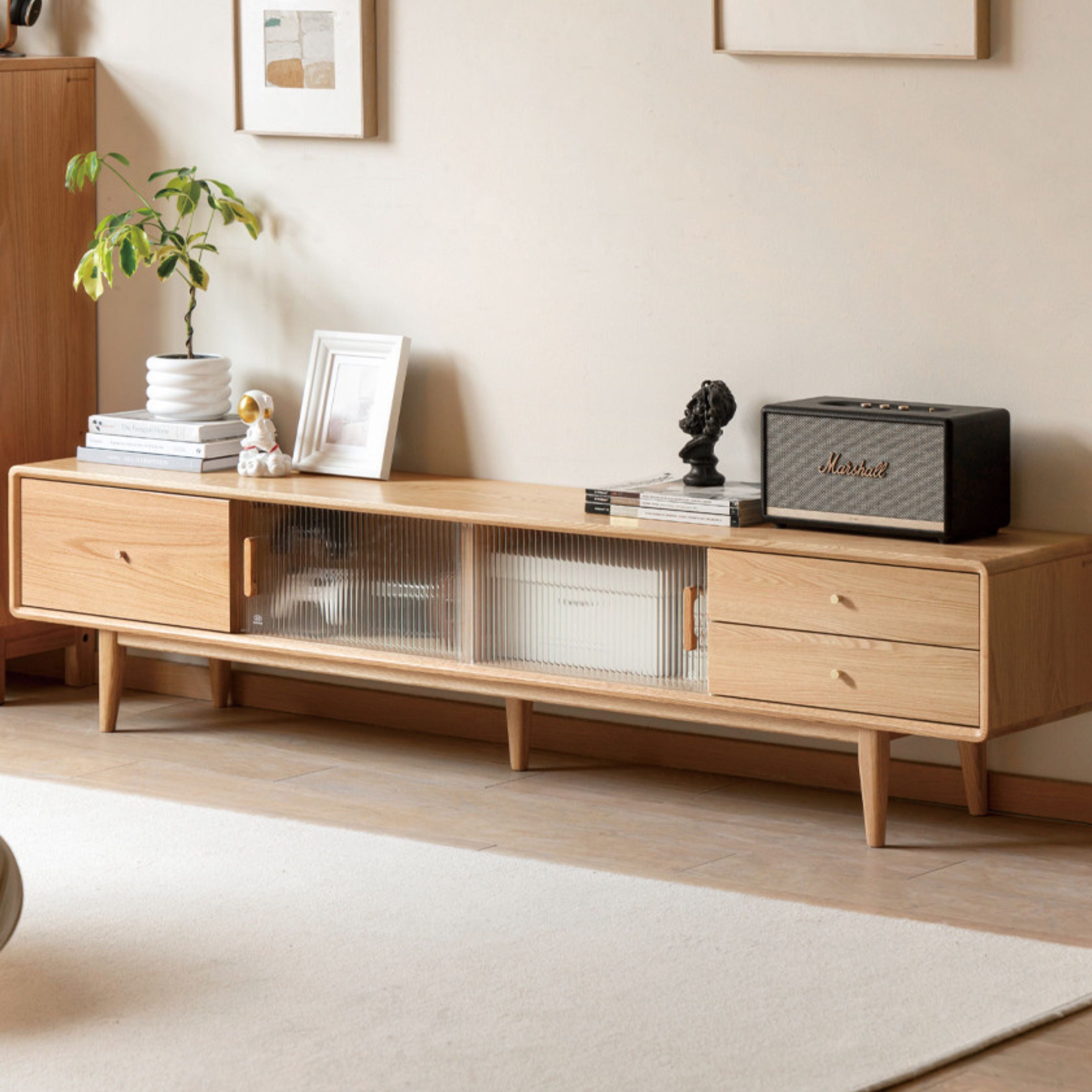 Oak Solid Wood TV Stand