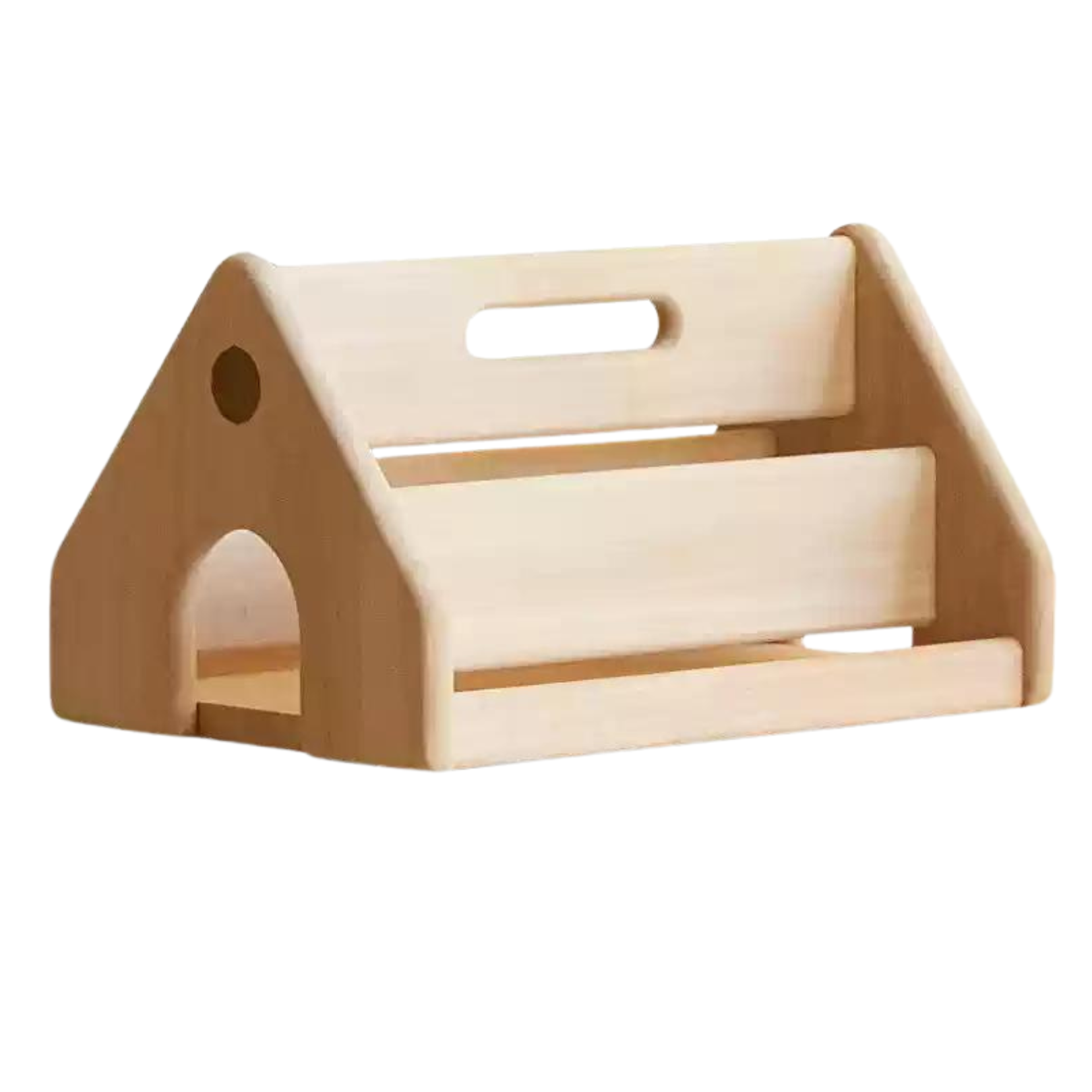 Poplar Solid Wood Children's Storage Rack Montessori Toy Storage