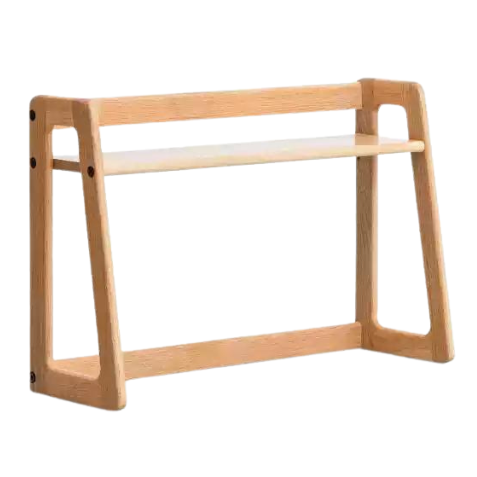 Oak Solid Wood Desk Shelf