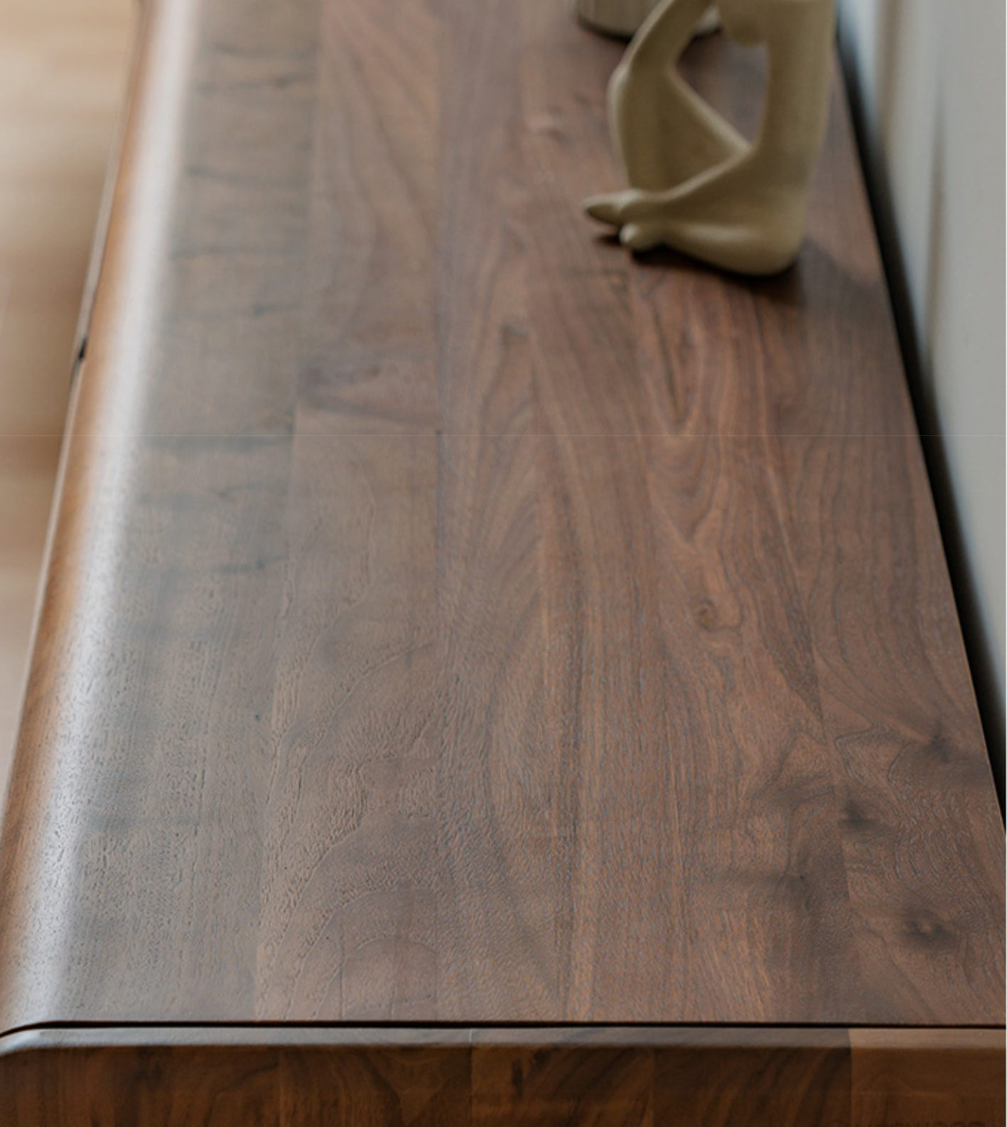 Black Walnut, Sandalwood, Ash Solid Wood Floor TV Cabinet.