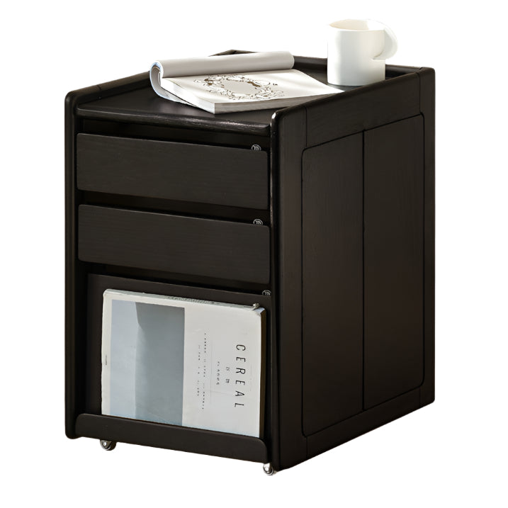 Oak, Poplar Solid Wood Simple Style Nightstand
