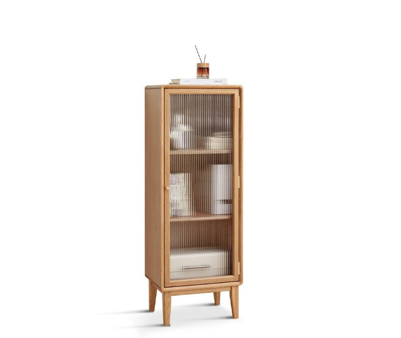 Side Cabinet ,small bookcase Oak solid wood"