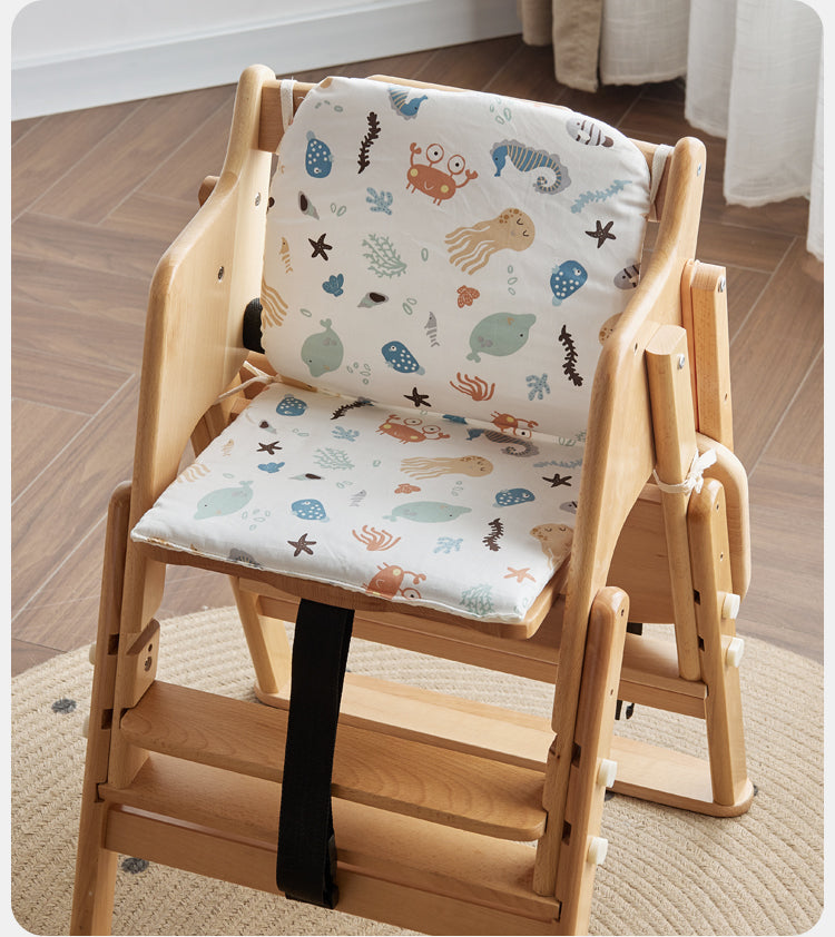 Beech solid wood baby lifting dining chair"+