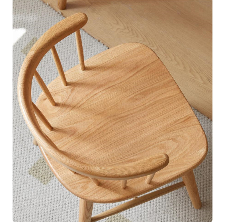 Black Walnut, Cherry, Oak Solid Wood Modern Rotating Soft Chair