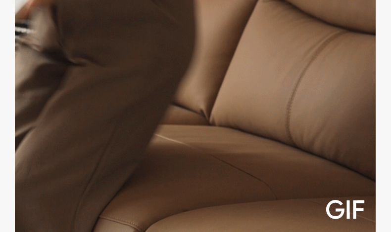 Leather Electric Head Layer Leather Adjustable Function Sofa.