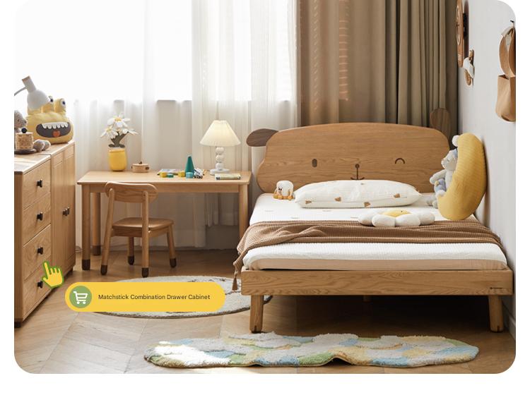 Oak solid wood Cute dog bed<