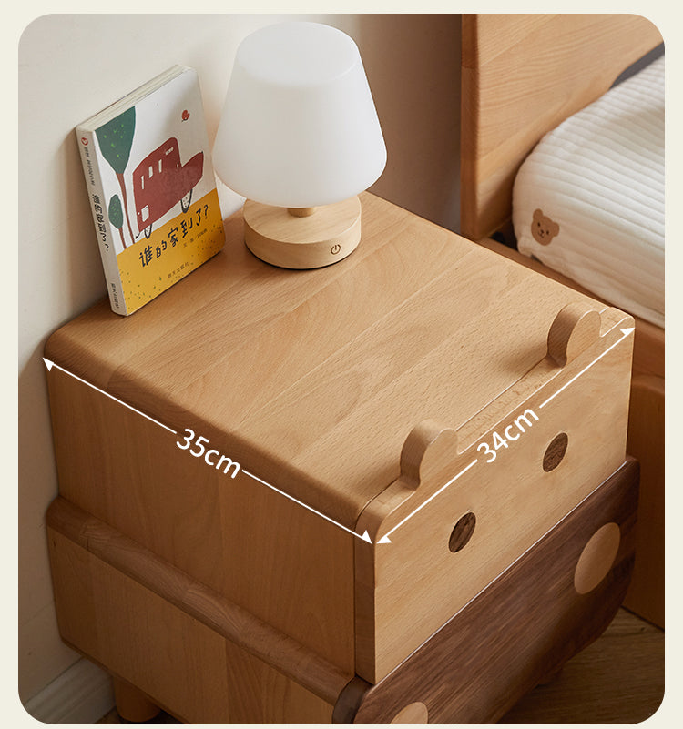 Beech Solid Wood Creative Сhildren's Nightstand