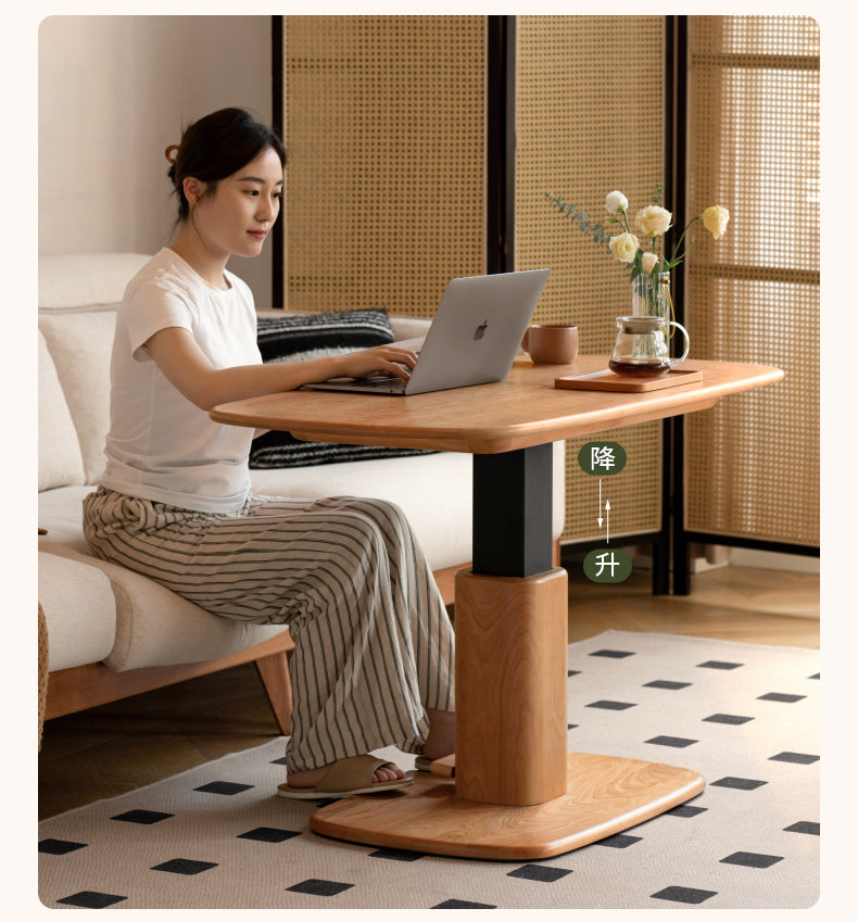 Cherry Solid Wood Dual-Purpose Modern Lift Coffee Table