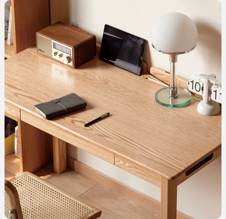 Oak, Beech Solid Wood Office Desk