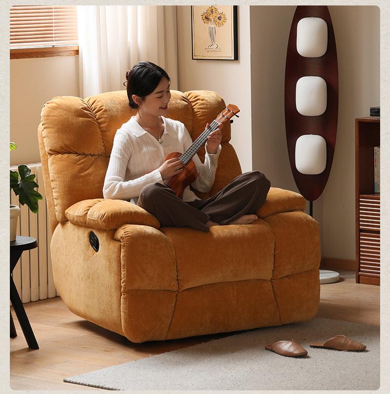 Fabric Lazy Chair Reclining Single