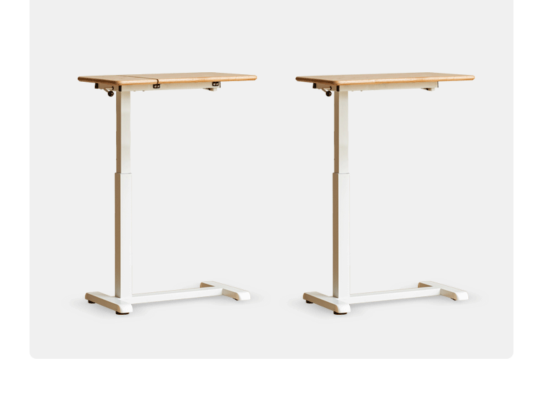 Oak, Solid Rubberwood Lifting Movable Folding Desk