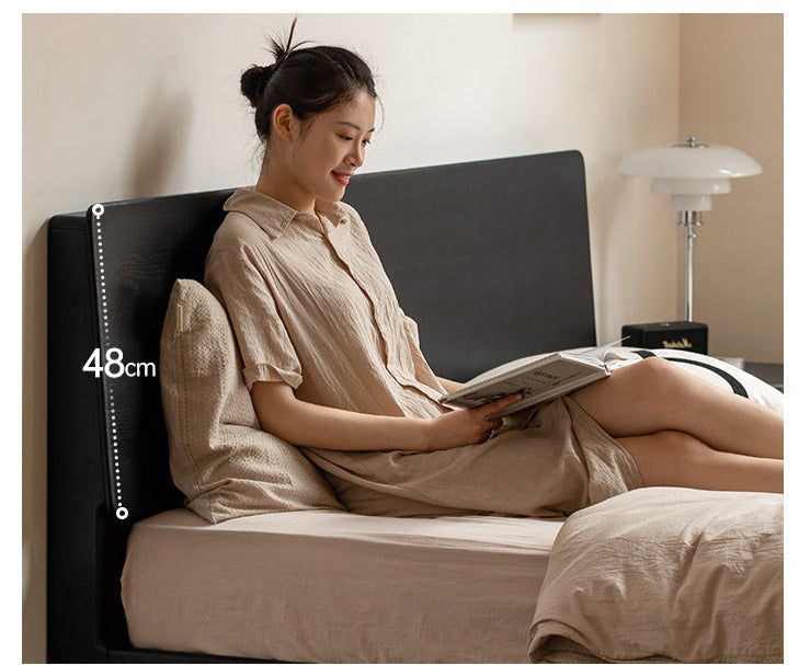 Oak Solid Wood Luminous Suspended Bed