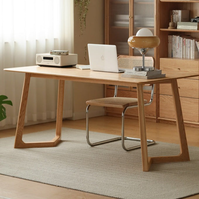 Oak, Ash Solid Wood Large Office Desk
