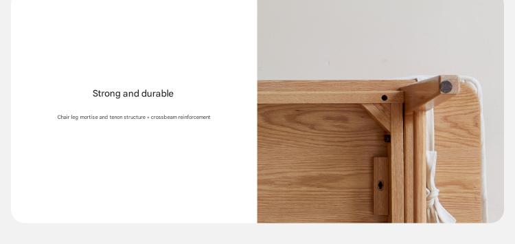 Oak Solid Wood Nordic Long Bench