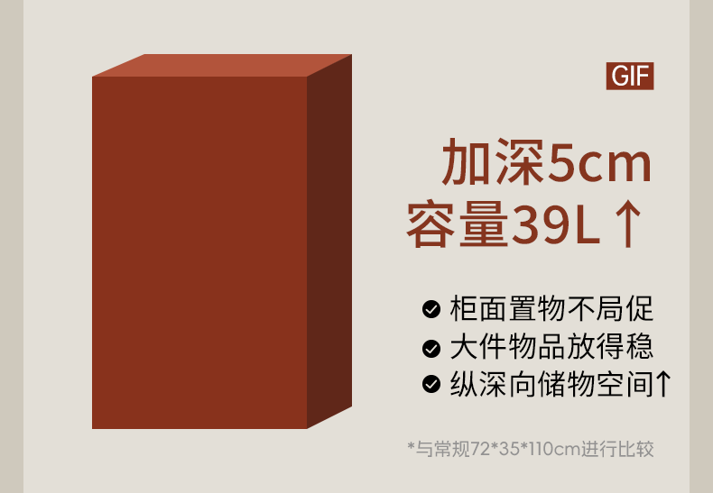 Cherry Solid Wood Mid-range Style Side Cabinet.