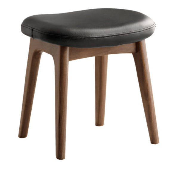 Ash, Black Walnut, Oak Solid Wood, Solid Longan Hardwood Makeup Stool