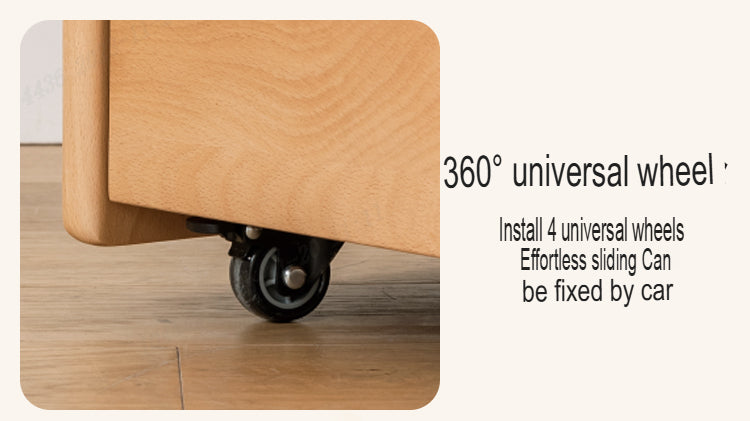 Beech Solid Wood Desk Can Be Lifted and Adjusted