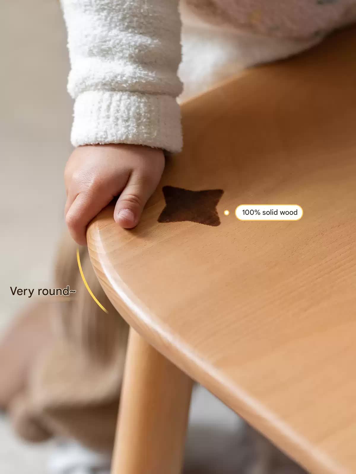 Beech Solid Wood Handmade Children's Table