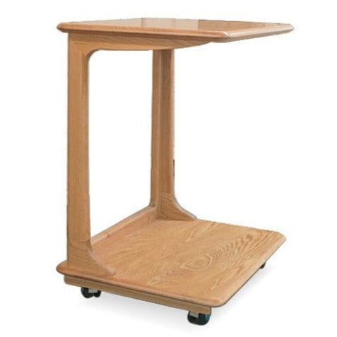 Cherry, Beech, Black Walnut, Solid Rubberwood Chic C-Shaped Side Table