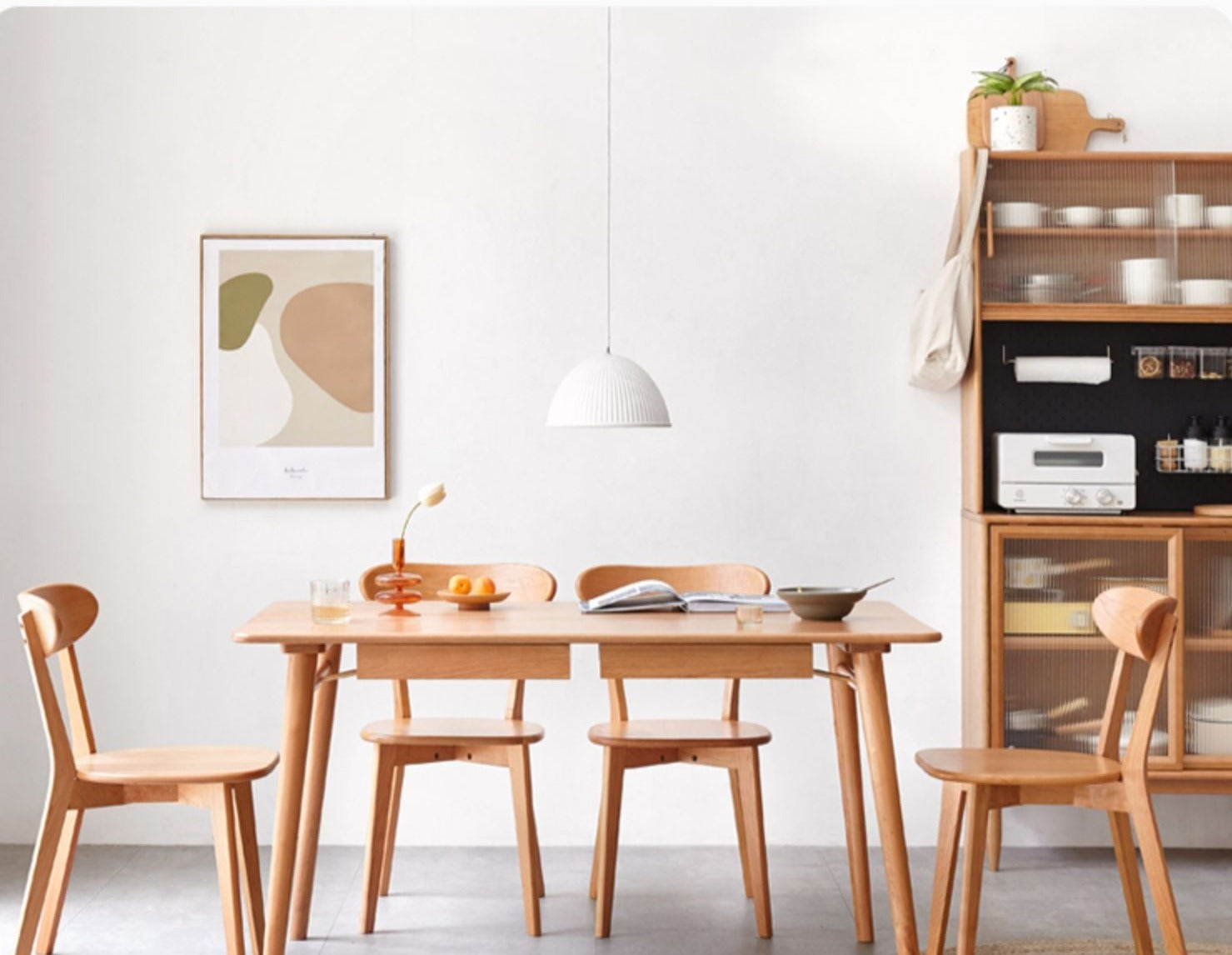 Cherry Solid Wood Modern Dining Chair