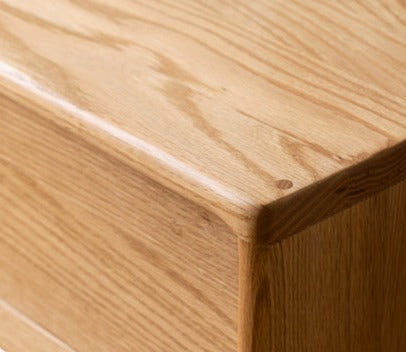 Oak solid wood sideboard cabinet"