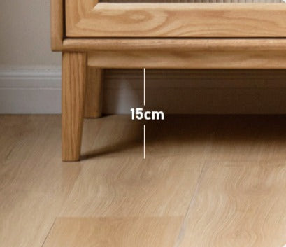 Oak solid wood sideboard cabinet"