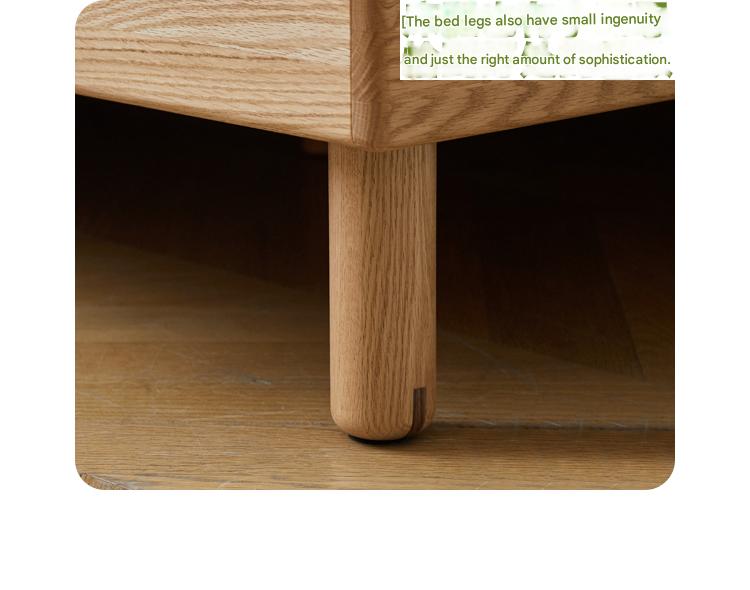 Oak solid wood Cute dog bed<