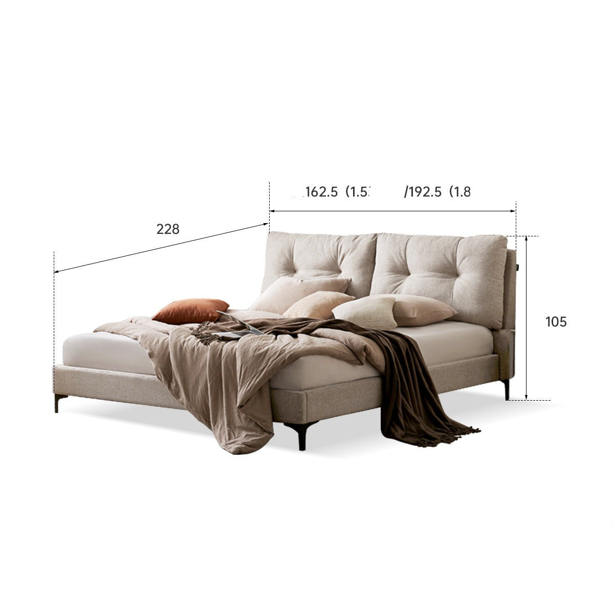 Lightweight Luxury Fabric Bed