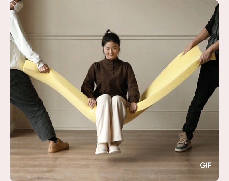 Fabric Sofa Antique Style Telescopic Dual-purpose Sofa.