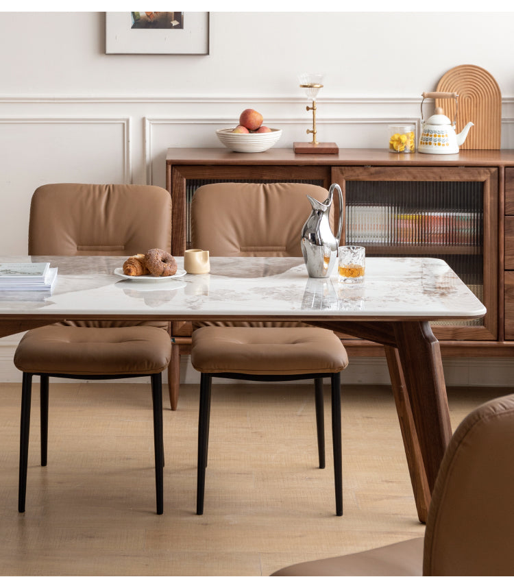 Black Walnut Solid Wood Slate North American Dining Table