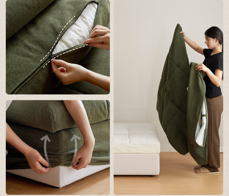 Modular Fabric Sofa – Modern Casual Free Combination Sofa Tofu Block Design