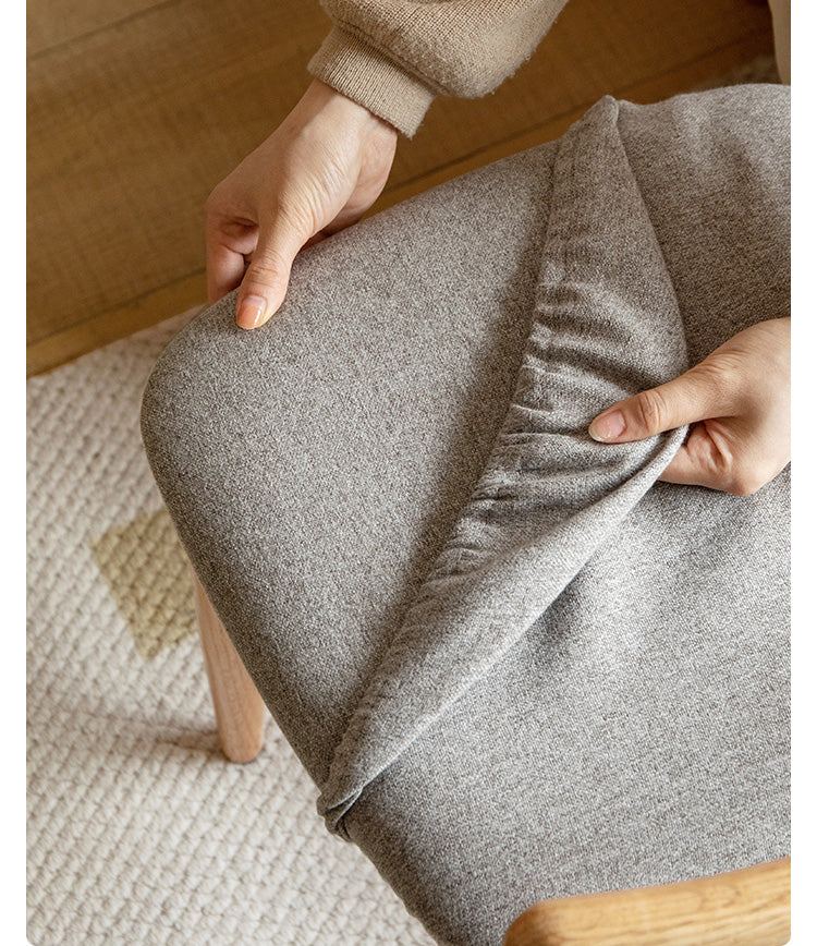 Beech, Cherry Solid Wood Makeup Stool Chair