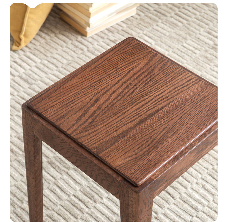 Black Walnut, Oak Solid Wood Foldable Modern Stool