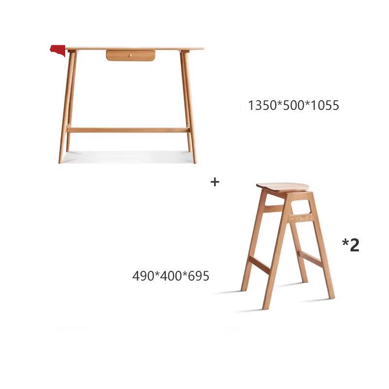 Oak, Cherry Solid Wood Bar Table