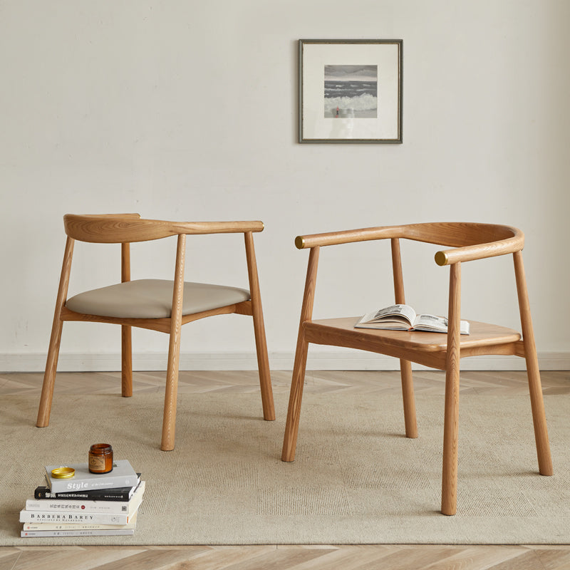 Ash Solid Wood Dining Soft Chair