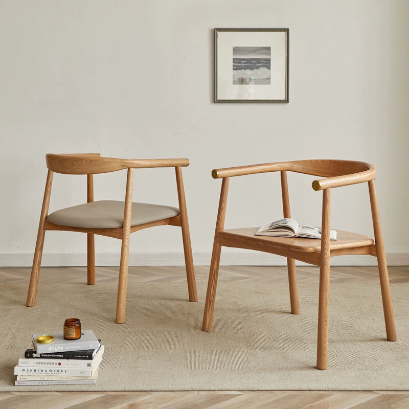 Ash Solid Wood Dining Soft Chair