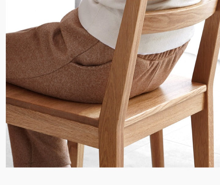 4 pcs set Oak, Ash Solid Wood - Dining Chair